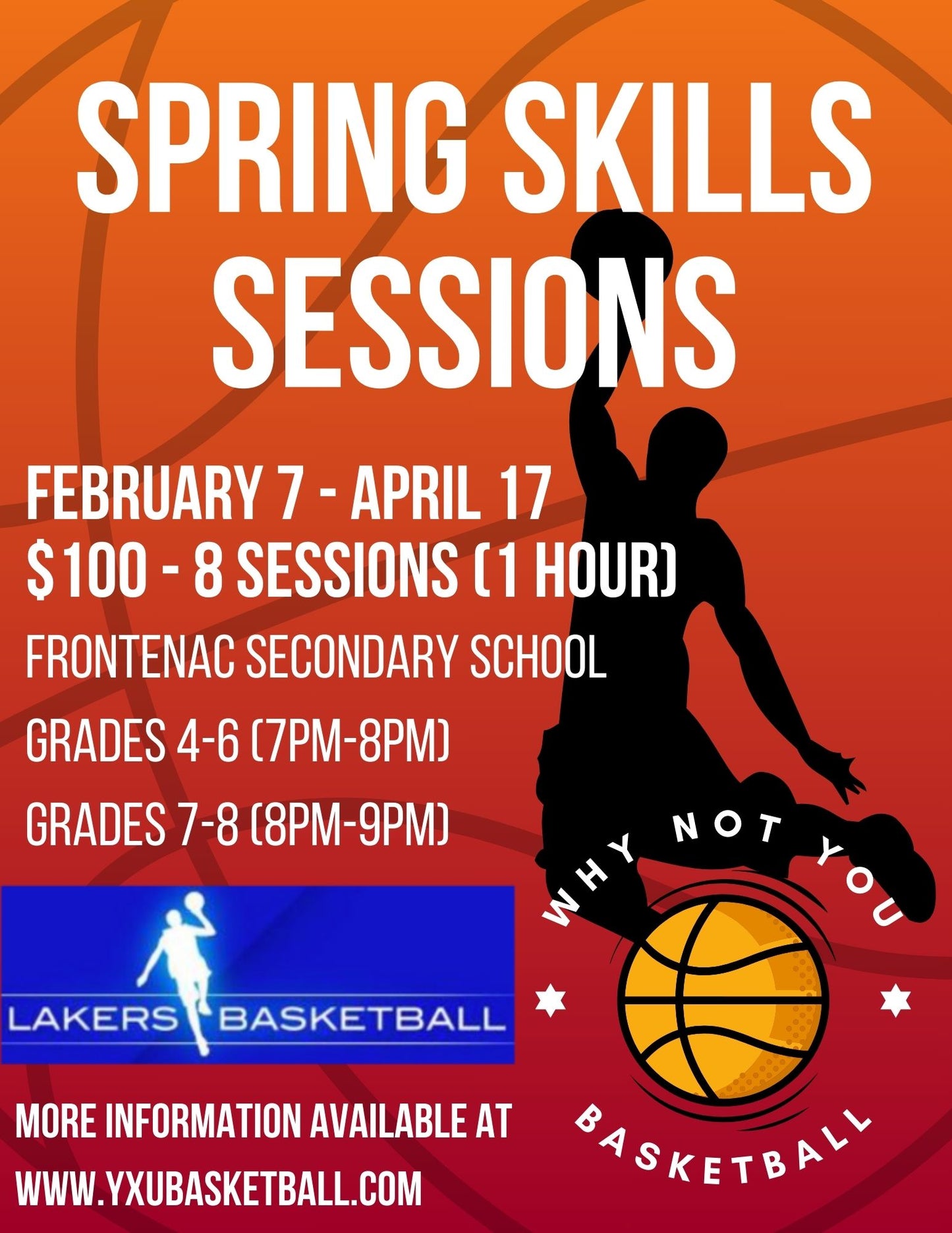 Wednesday Night Skills Sessions - Frontenac Secondary School