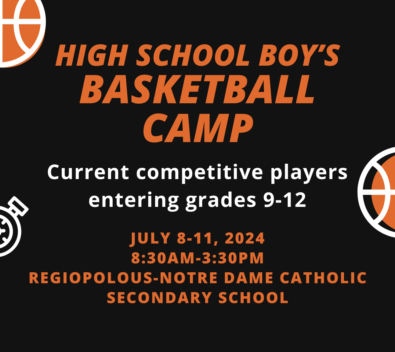 High School Boy's Basketball Camp